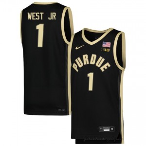 Antione West Jr #1 Black Purdue Boilermakers Jersey | Men Authentic NCAA Basketball Fan Gear 40397535