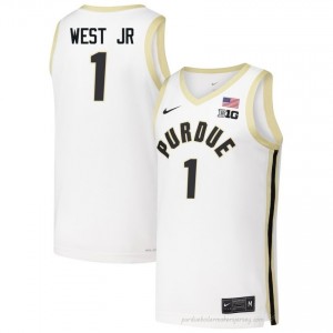 Antione West Jr #1 Men Boilermakers White Jersey | Exclusive NCAA Basketball Uniform 24732659