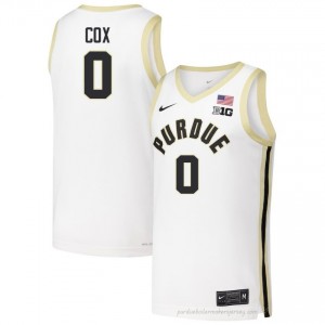 C.J. Cox #0 Men Boilermakers White Jersey | Exclusive Player Basketball Uniform 14611714