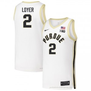 Fletcher Loyer #2 Men Boilermakers White Jersey | Exclusive High School Basketball Uniform 60552267