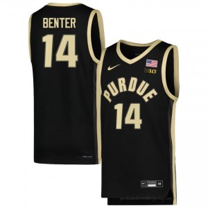 Jack Benter #14 Black Purdue Boilermakers Jersey | Men Authentic NCAA Basketball Fan Gear 94797476