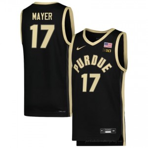 Omer Mayer #17 Black Purdue Boilermakers Jersey | Men Authentic NCAA Basketball Fan Gear 17481661