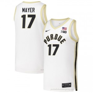 Omer Mayer #17 Men Boilermakers White Jersey | Exclusive College Basketball Uniform 60278373