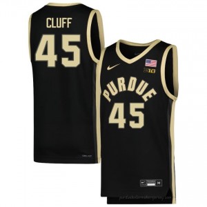 Oscar Cluff #45 Black Purdue Boilermakers Jersey | Men Authentic NCAA Basketball Fan Gear 70606704