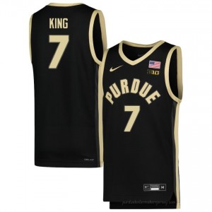 Sam King #7 Black Purdue Boilermakers Jersey | Men Authentic NCAA Basketball Fan Gear 14121923