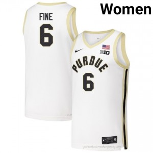 Aaron Fine #6 Women Boilermakers White Jersey | Exclusive College Basketball Uniform 68475057