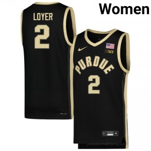 Fletcher Loyer #2 Black Purdue Boilermakers Jersey | Women Authentic NCAA Basketball Fan Gear 60353819