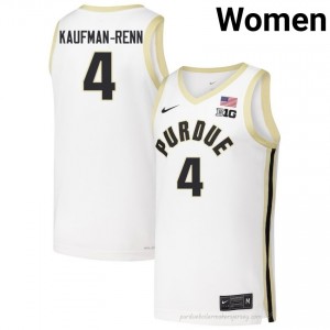 Trey Kaufman-Renn #4 Women Boilermakers White Jersey | Exclusive High School Basketball Uniform 94164752