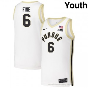 Aaron Fine #6 Youth Boilermakers White Jersey | Exclusive Player Basketball Uniform 27998084