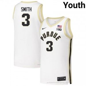 Braden Smith #3 Youth Boilermakers White Jersey | Exclusive Player Basketball Uniform 55925478