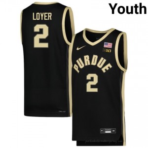 Fletcher Loyer #2 Black Purdue Boilermakers Jersey | Youth Authentic NCAA Basketball Fan Gear 61194744