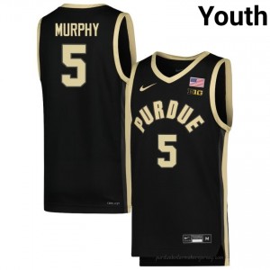 Liam Murphy #5 Black Purdue Boilermakers Jersey | Youth Authentic NCAA Basketball Fan Gear 49426108